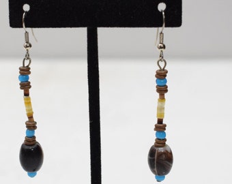 Earrings African Glass Beaded Earrings