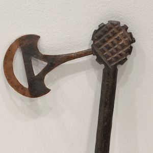 African Kuba Ceremonial Wood Axe
