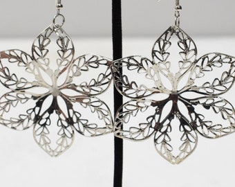 Earrings Silver Flower Earrings