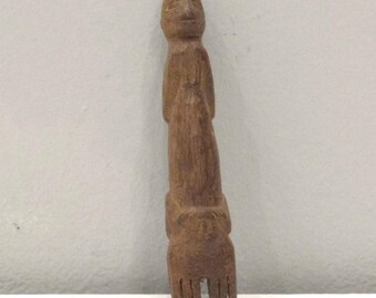 Slingshot Myan Carved Wooden Monkey Guatemala Slingshot