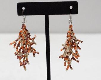 Earrings Multi Colored Glass Beaded Earrings