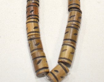 Beads Philippine Brown Horn Carved Beads 15-18mm