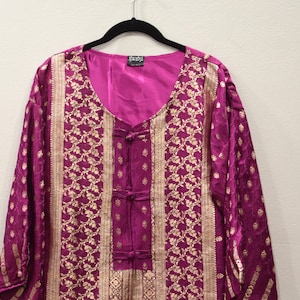 Jacket Silk Burgundy Brocade Jacket