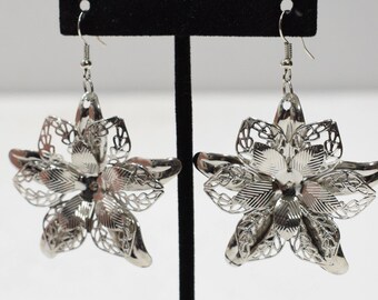 Earrings Silver Flower Earrings