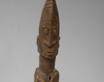 African Dogon Female Wood Statue Mali