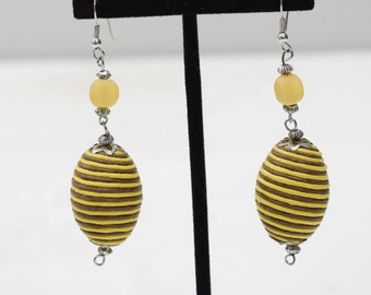 Earrings Philippine Yellow Twine Earrings