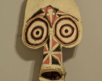 Papua New Guinea Bark Cloth Baining Fire Dance Mask