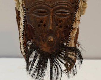 African Mask Kuba Cloth Helmet Mask