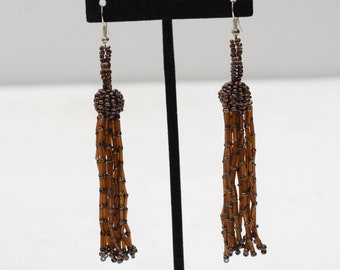 Earrings Copper Beaded Earrings