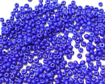 Beads Czech Royal Blue Glass Beads 4mm