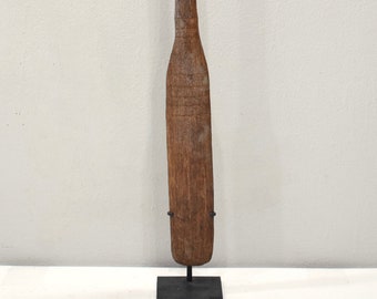 Papua New Guinea Sago Stir Stick Wood Carved Karem River Stir Stick