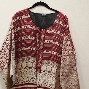 Jacket Silk Red Brocade Jacket