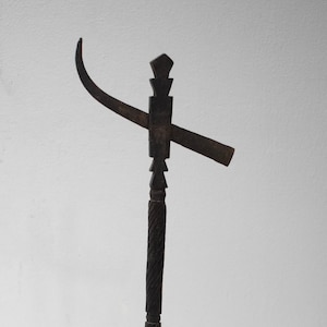 African Axe Makonde Wood Steel Male Tanzania Axe