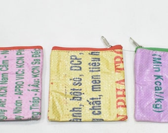 Purse Coin Pouches Assorted Recycled Plastic Vietnam