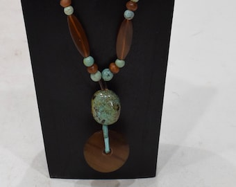 Necklace Chinese Turquoise Horn Pendant Necklace