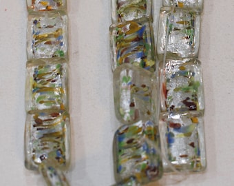 Beads Art Glass Abstract Rectangular Beads 20mm