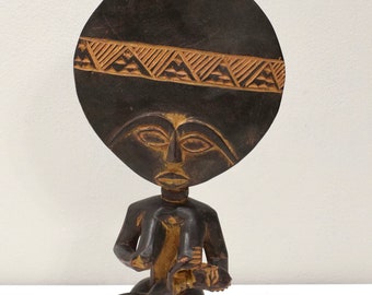 African Ashanti Figure Ghana Large Akua'bua Mother Doll