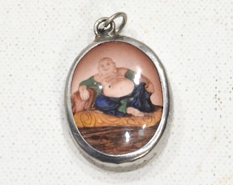 Pendant Spiritual Framed Picture Happy Buddha