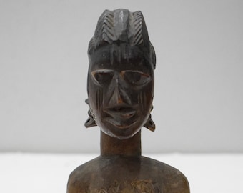 African Ibeji Female Statue Yoruba Nigeria