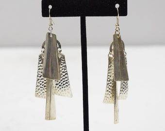 Earrings Silver Stick Dangle Earrings