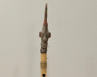 Papua New Guinea Bamboo Wood Head Flute Stopper