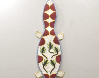 African Yoruba Tribe Beaded Crocadile Belt Sash