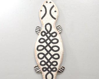 African Yoruba Tribe Beaded Crocadile Belt Sash