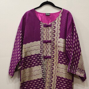 Jacket Silk Purple Gold Brocade Jacket