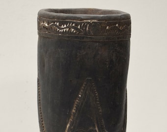 Papua New Guinea Etched Toro Mortar