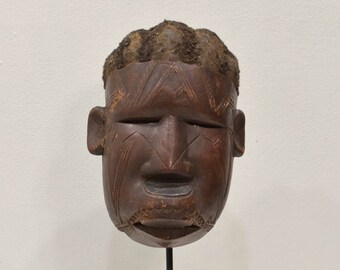 Mask African Makonde Ritual  Wood Mask