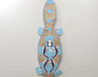 African Yoruba Tribe Beaded Crocadile Belt Sash