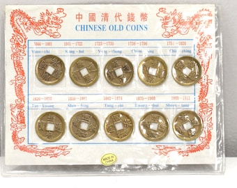 Coins Reproduction Chinese Qing Dynasty Old Coins Set