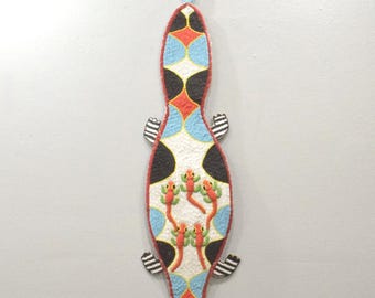 African Yoruba Tribe Beaded Crocadile Belt Sash