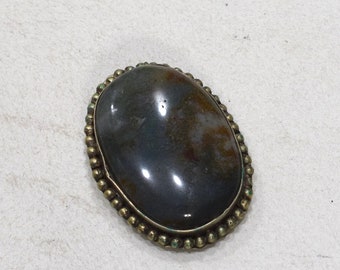 India Silver Agate Pendant