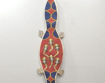 African Yoruba Tribe Beaded Crocadile Belt Sash