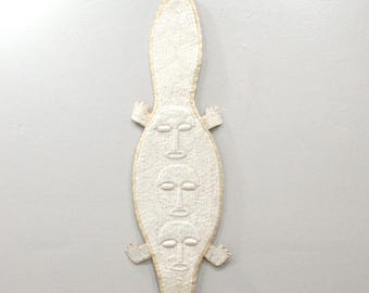 African Yoruba Tribe Beaded Crocadile Belt Sash