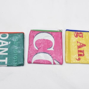 Monederos y monederos de plástico reciclado de Vietnam