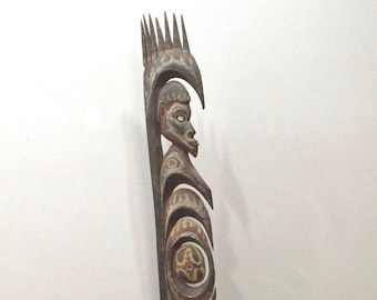 Papua New Guinea One Leg Figure Black Water Lakes