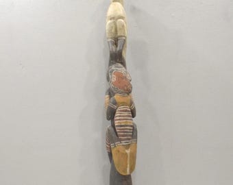 Papua New Guinea Statue Iatmul Kambot Village Bird Male Ancestor Statue