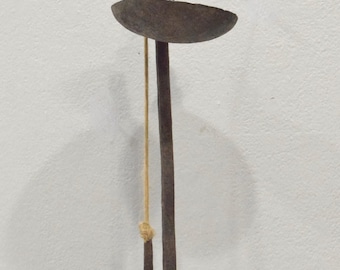 African Metal Oil Lamp Dogon Tribe Mali