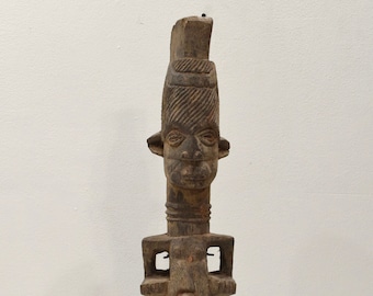 African Old Igbo Wood Statue Nigeria