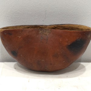 African Gourd GogoTribal Food  Bowl Vessel