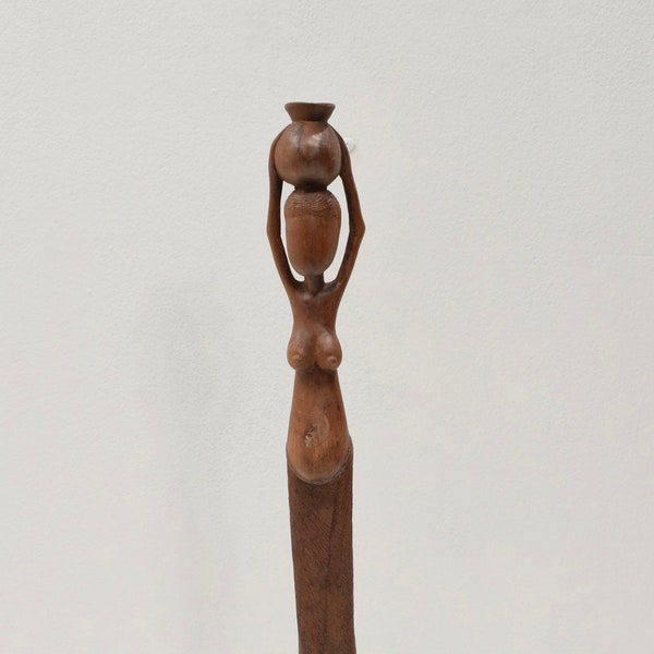 African  Statue Rosewood  Carved Female Figure