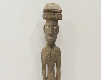 Papua New Guinea Carved Wood Blackwater Figure