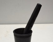 Mortar Pestle African Ebony Wood Spice Grinder Tanzania