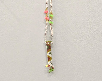 African Zulu Beaded Charm Necklace RSA