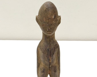 African Lobi Tribe Wood Female Fetish Statue Burkina Faso