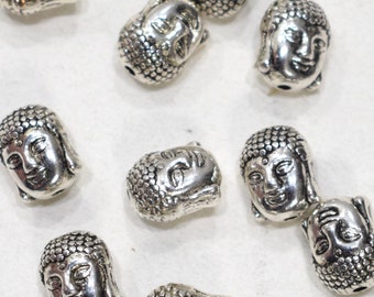 Beads Chinese Silver Buddha Beads 12-13mm