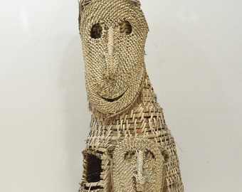 Papua New Guinea Kanganaman Tumbuan Woven Dance Mask