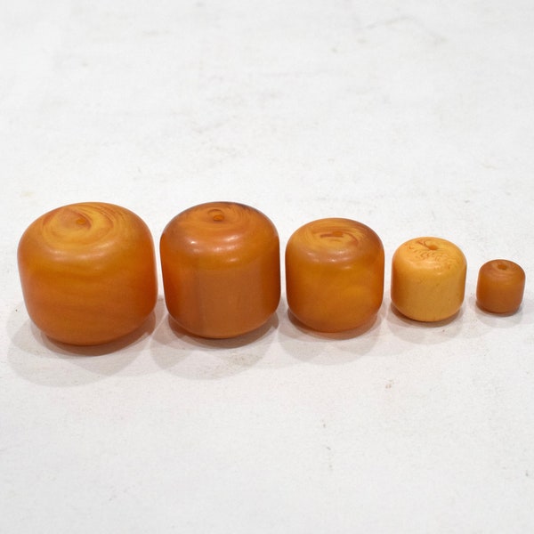 Butterscotch Round Copal Amber Beads